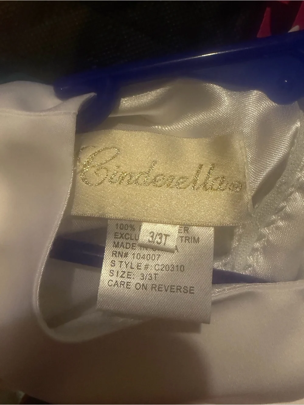 Cinderella White Sleeveless Smocked Formal Dress👗for Girls👧🏻Sz 3T